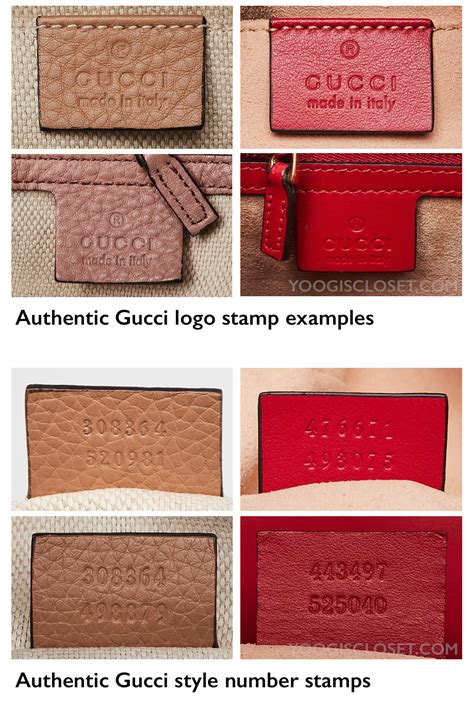 genuine Gucci labels